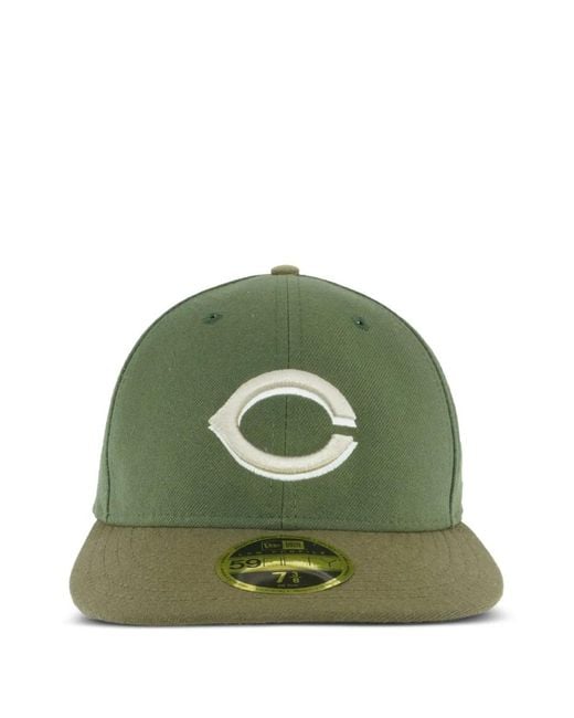 KTZ Green 59Fifty Cincinnati Reds Baseball Cap for men