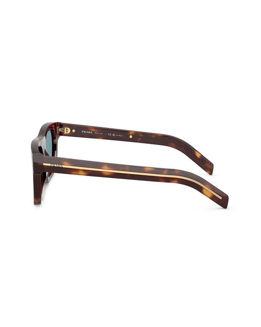 Prada Blue Logo-Plaque Sunglasses for men