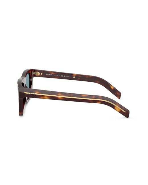 Prada Blue Logo-Plaque Sunglasses for men