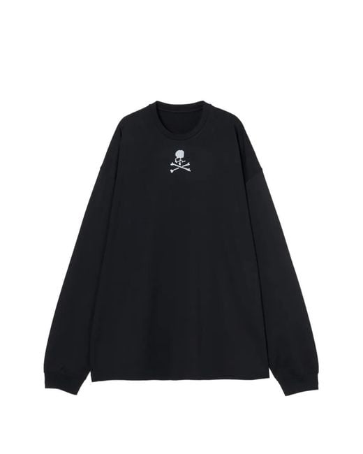 Mastermind Japan Black Skull-Print Boxy-Fit T-Shirt for men