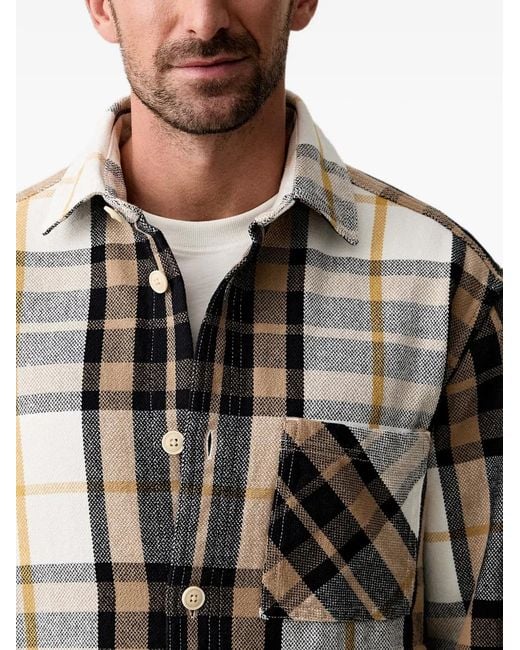 Joop! Black Check-Pattern Patch-Pocket Jacket for men