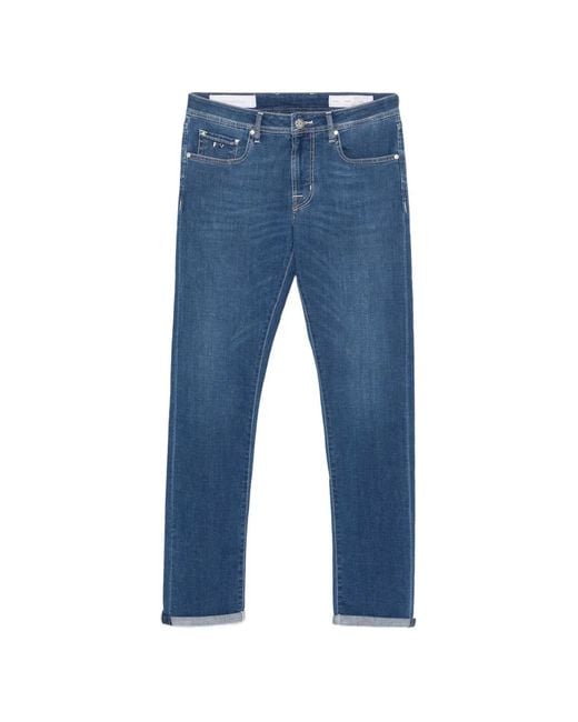 Sartoria Tramarossa Blue Michelangelo Jeans for men