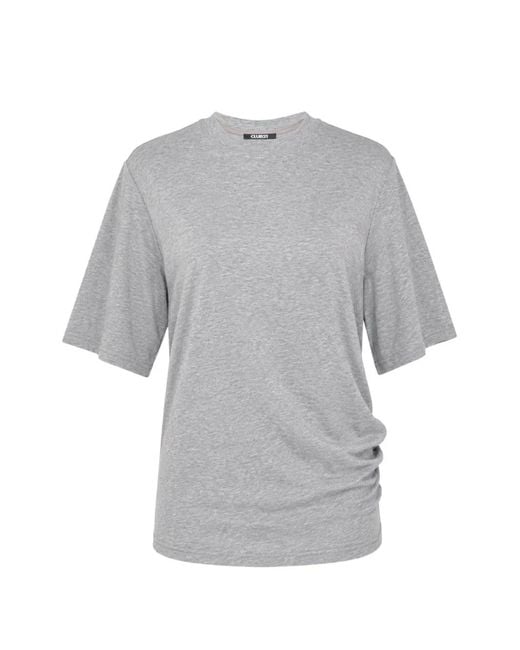 Club21 Collection Gray Willa Mock-Neck T-Shirt