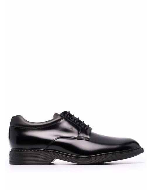 Hogan Black H576 - Derby Lace-ups With Rubber Bottom for men