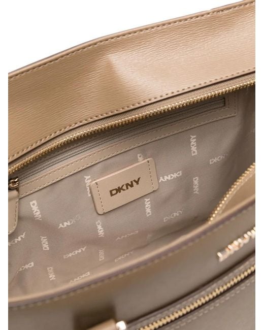 DKNY Natural Logo-Lettering Tote Bag