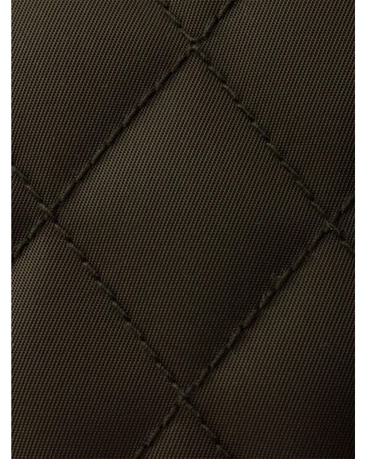 Prada Black Medium Quilted Re-Nylon Shoulder Bag With Saffiano Leather Trim