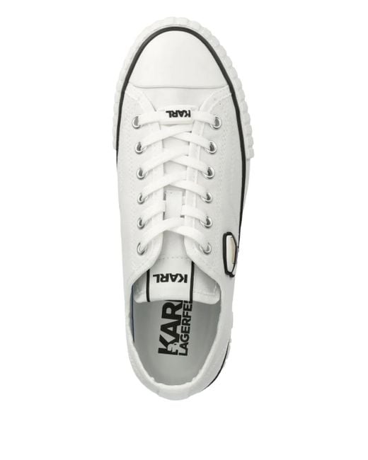 Karl Lagerfeld White Ikon Kampus Max Sneakers
