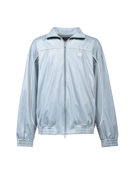 BREATH Blue Zip-Up Track Jacket for men