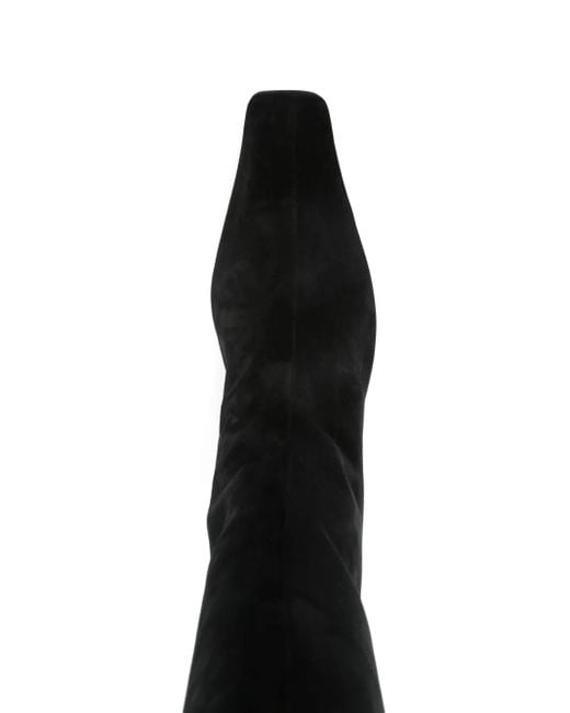 Khaite Black Kniehohe One Stiefel 55mm