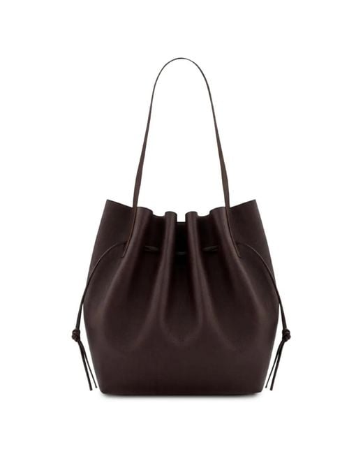 Yuzefi Black Scallop Tote Bag