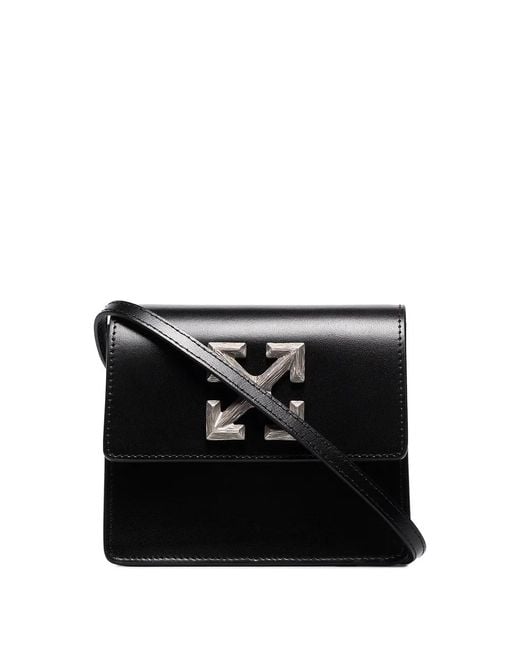 Off-White c/o Virgil Abloh Black 0.7 Jitney Leather Belt Bag for men
