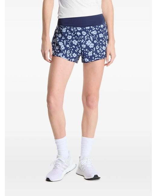 Saysky Blue Flower Pace Floral-Print Shorts