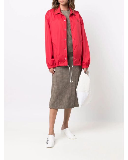 Undercover Red Zerstören-print Lightweight Jacket
