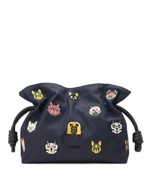 Loewe Blue Flamenco M Clutch Bag
