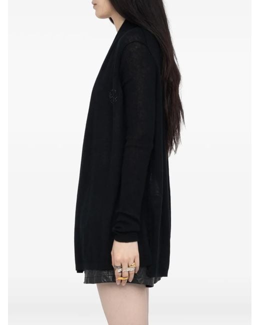 Zadig & Voltaire Black Robyn Cashmere Cardigan