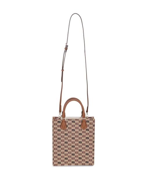 Moreau Brown Monogram-Print Tote Bag