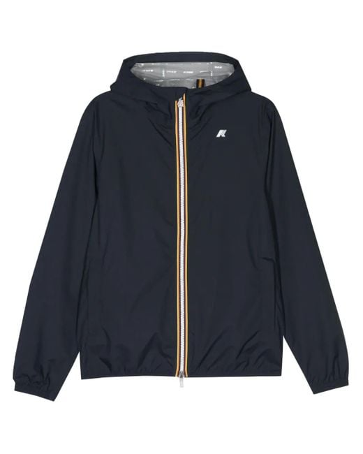 K-Way Blue Stretch Zip Jacket for men