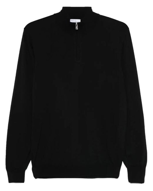 Fedeli Black Favonio Sweater for men