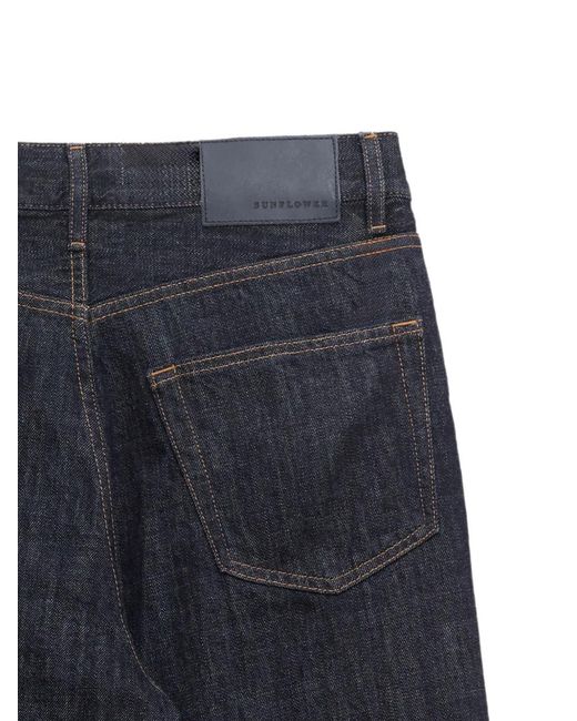 Vaqueros Rectos sunflower de hombre de color Blue