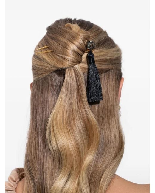 Jennifer Behr White Tassel Francine Hair Clip