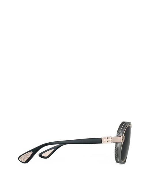 Bugatti Metallic Geometric-Frame Sunglasses for men