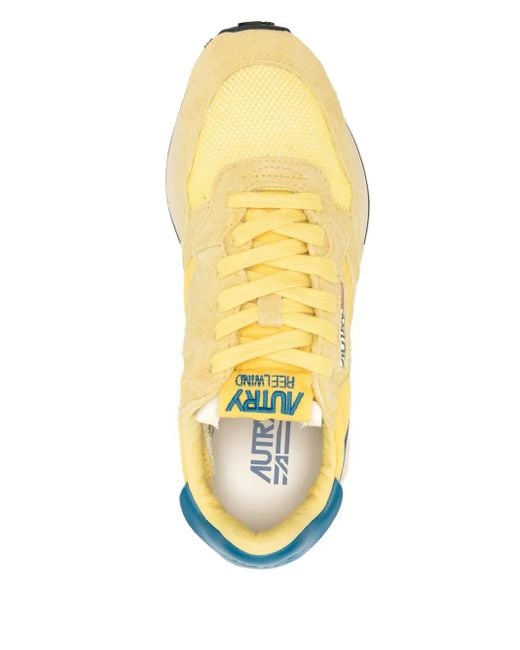 Autry Yellow Reelwind Sneakers