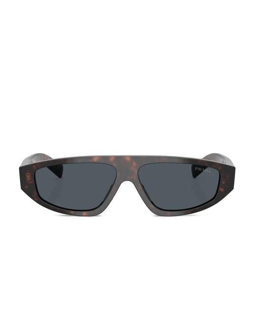 Prada Blue Geometric-Frame Sunglasses for men
