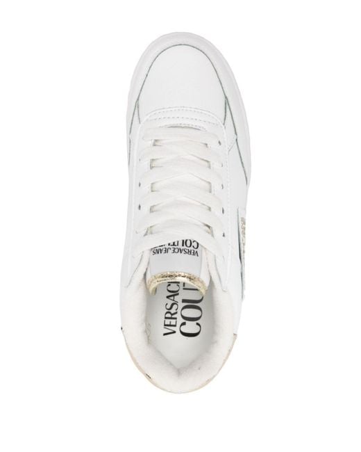 Versace Sneakers Met Logopatch in het White