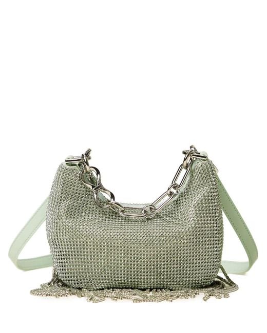 Twinset Green Chain Tassel Shoulder Bag