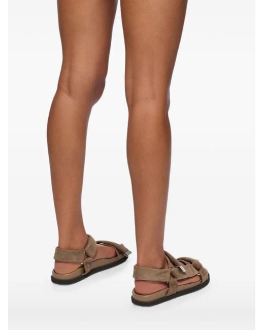 The Attico Gray Salinas Flatform Sandals