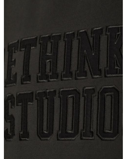 Rethinkit Studios Black Logo-Embroidered Sweatshirt