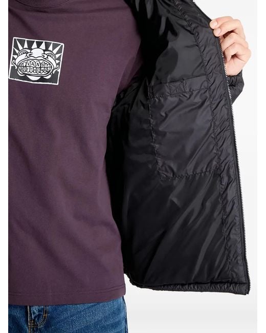 Vans Black Mte Hillgate Hooded Puffer Jacket for men