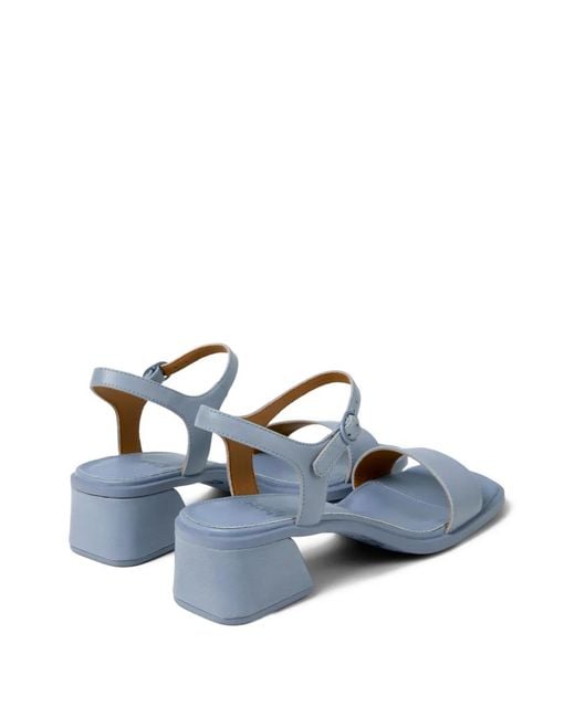 Camper Blue Kora Leather Sandals