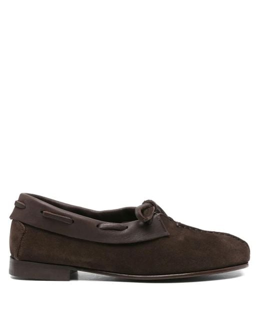 Bottines En Daim À Lacets Hereu en coloris Brown