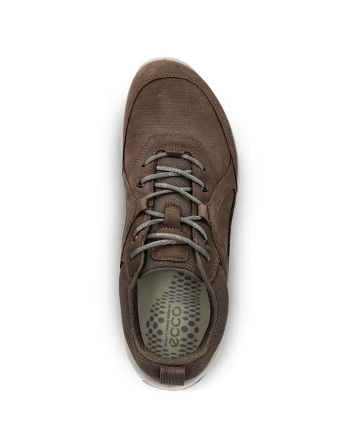 Ecco Brown Baskets Biom Energi En Cuir À Design Perforé for men