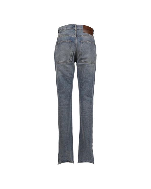 Courreges Blue Round Helm Jeans