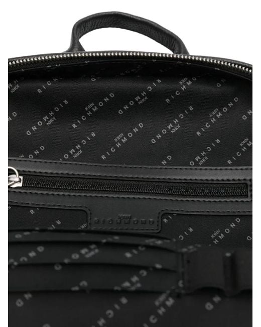 Zaino Con Inserti di John Richmond in Black da Uomo