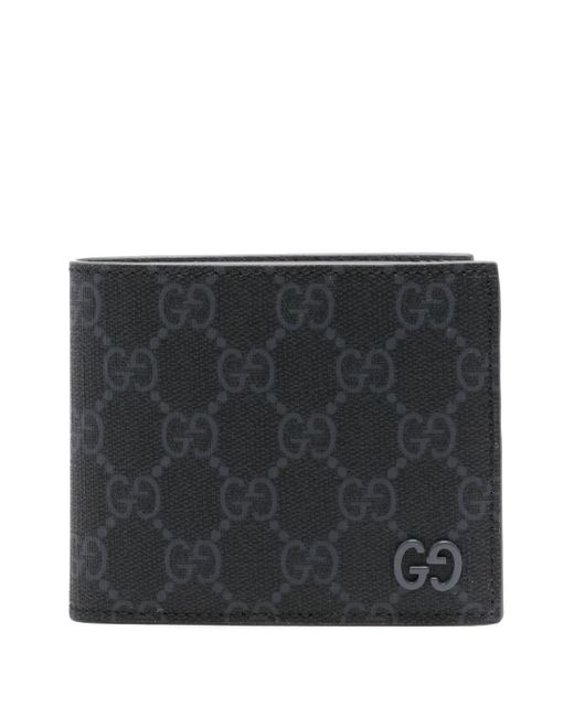 Gucci Black Gg Bi-Fold Wallet for men