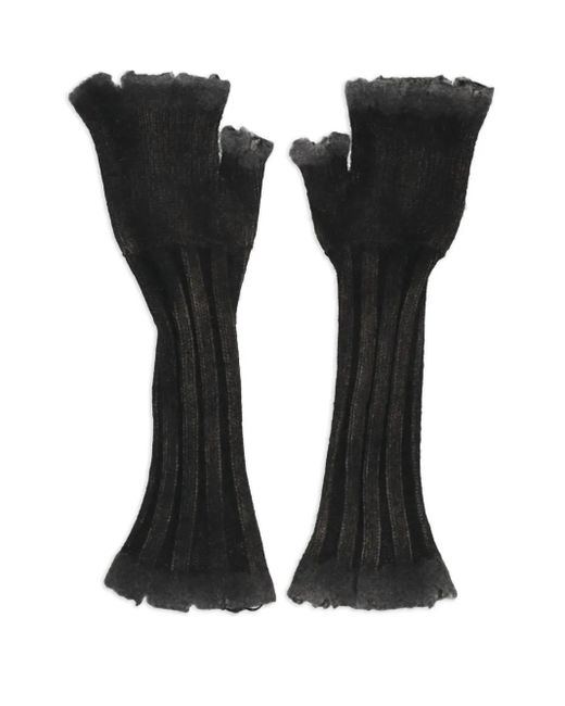 Avant Toi Black Fingerlose Handschuhe