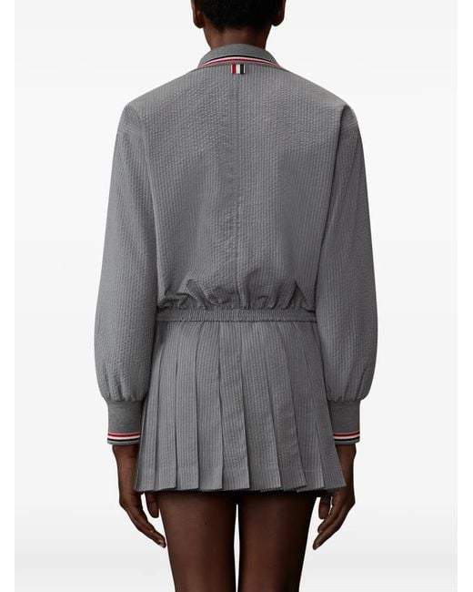 Thom Browne レディース グレー ジップアップ ジャケットの通販はau