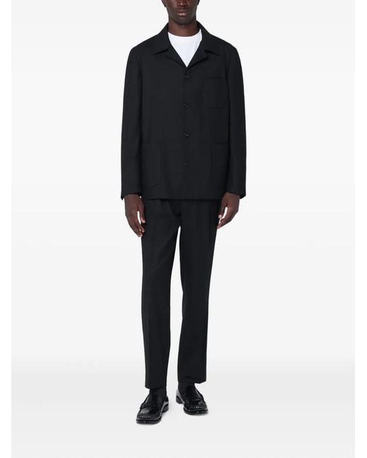 Santaniello Black Button-Down Suit for men