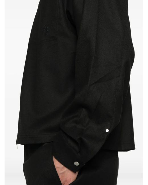 Represent Black Zip-Up Pocket Jacket for men