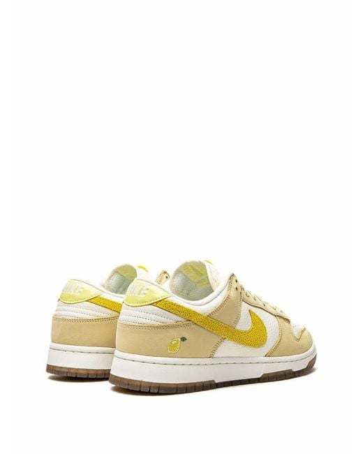 Nike Metallic Dunk Low "Lemon Drop" Sneakers