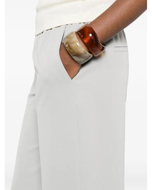 Drykorn White Consider Pocket Trousers