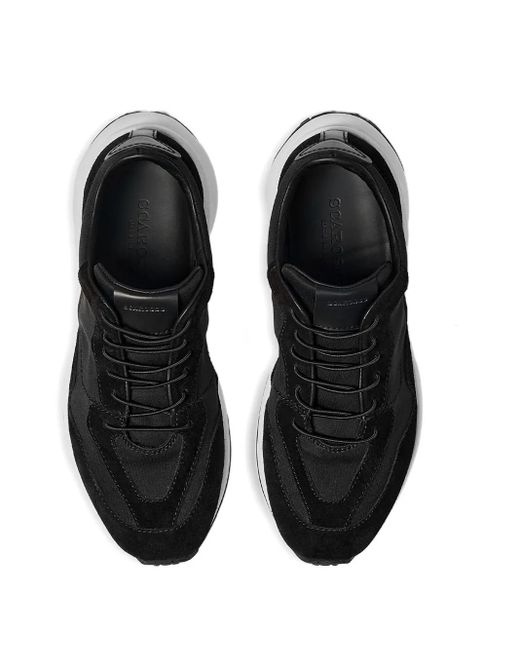 メンズ Scarosso レザースニーカー Black