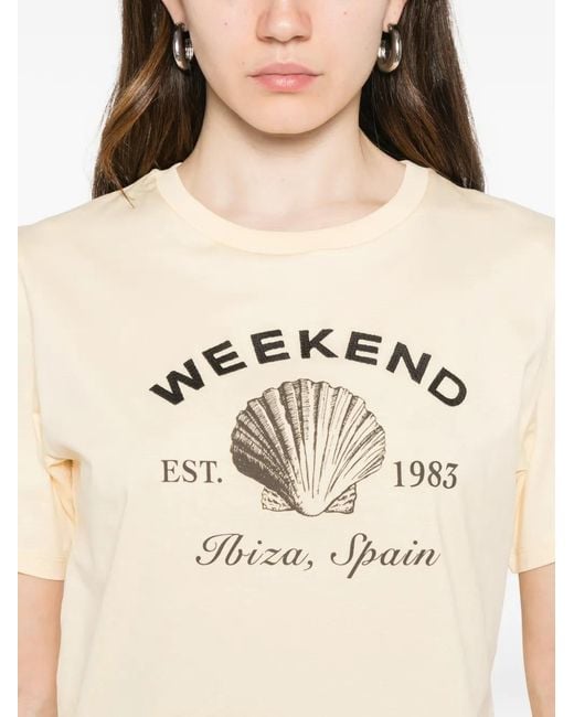 Weekend by Maxmara Natural Print T-Shirt