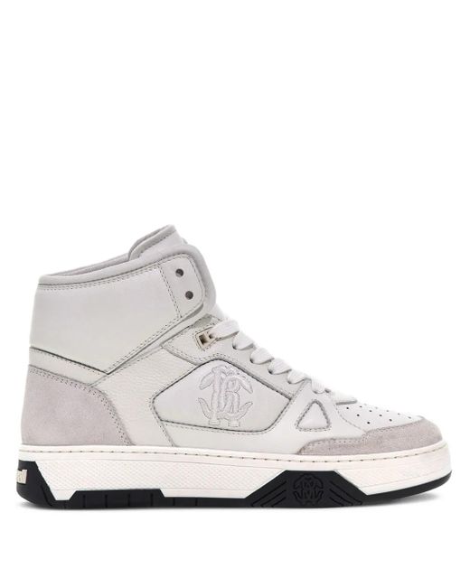 Roberto Cavalli White High-Top Sneakers