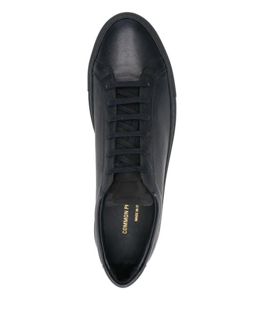 Baskets En Cuir À Logo Embossé Common Projects pour homme en coloris Black