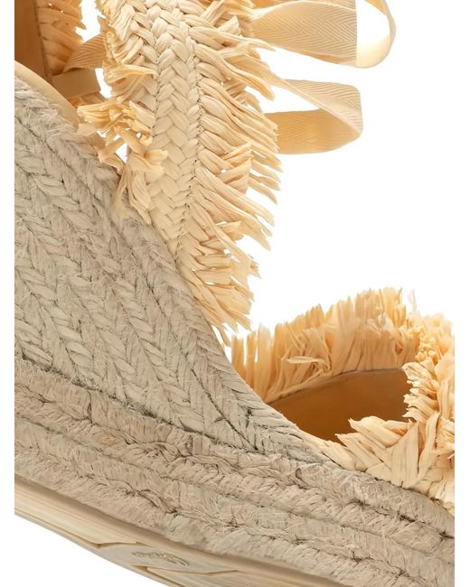 Castaner Metallic Fringed-Strap Sandals