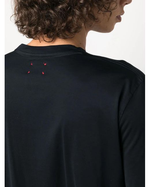 Kiton Black Crew-Neck Cotton T-Shirt for men